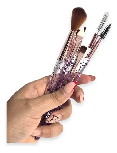 Set Brochas X6 Mayorista Pinceles 7 Piezas Maquillaje