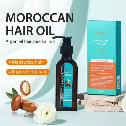 Empaque Completo En Inglés De Moroccan Hair Care Essenti