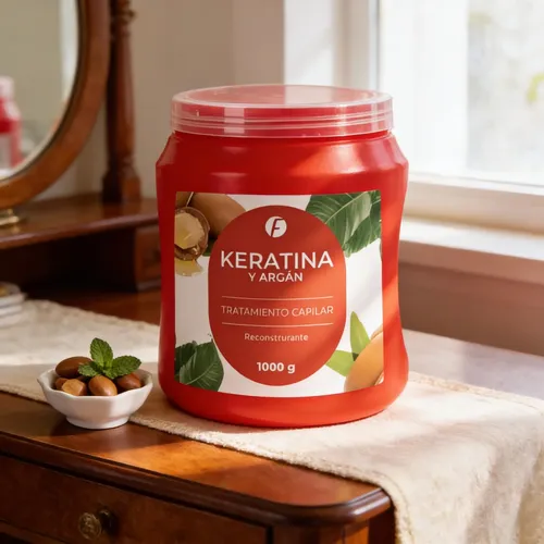 Tratamiento De Keratina Argan Frilayp Baño Capilar 1 Kg Full