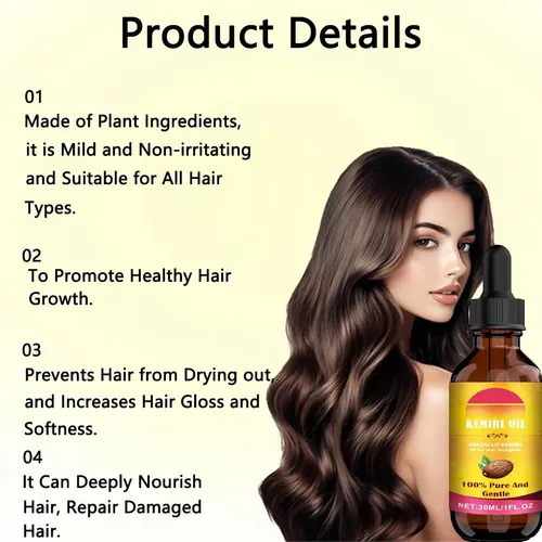 Aceite Kemiri Avanzado Para Fortalecer El Cabello, X