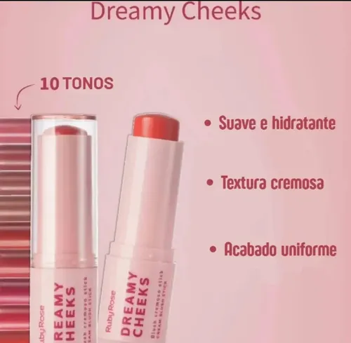 Rubor En Barra Blush Stick – Dreamy Cheeks – Ruby Rose