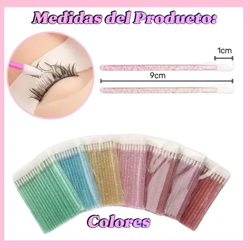 Y* 300 Pzas Lip Brush Glitter Para Labios