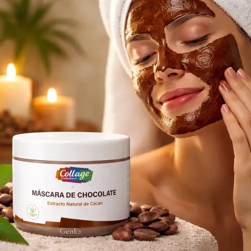 Mascara De Chocolate Extracto De Cacao Marca Collage X 250gr