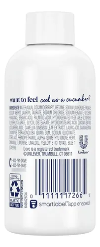 Jabón Corporal Dove Go Fresh Pepino Té Verde 24x88ml