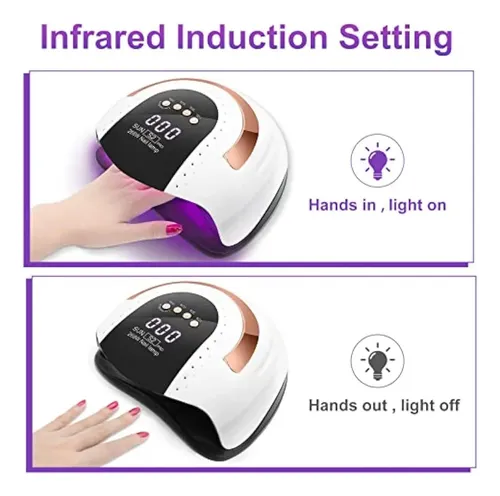 Lámpara De Uñas Led Uv De 268 W, Secadora De Uñas