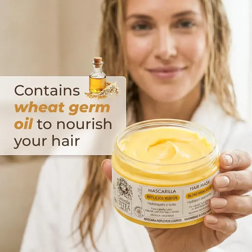 Mascarilla Capilar Rubia Intea 8.3 Oz Con Manzanilla