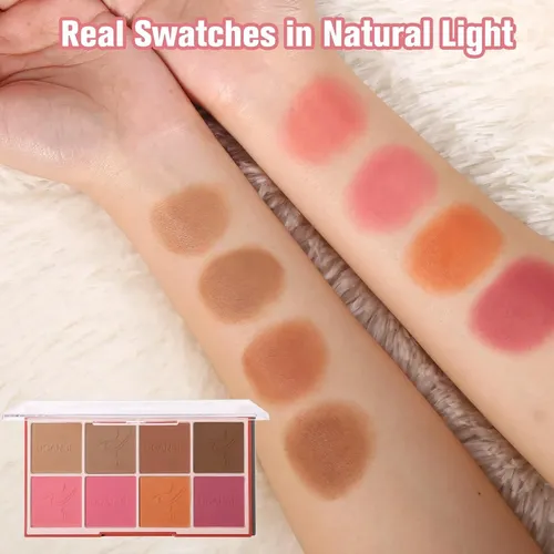 Paleta De Colorete Y Bronceador 8 Colores Ucanbe