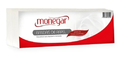 Bandas Depilatorias Monegar Descartables X 100 Unidades