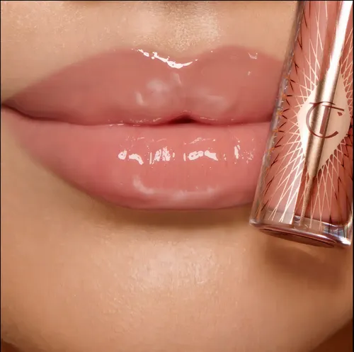 Charlotte Tilbury Mini Glossy Pink Lip Gloss + Lip Liner Set Color Nude Pink