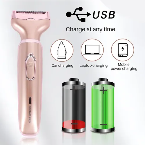 Cxrr Depiladora Íntima Mujer Recargable Usb Para Bikini Cr