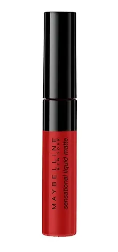 Labial Líquido Maybelline Sensational Liquid Matte Color Carnival Red