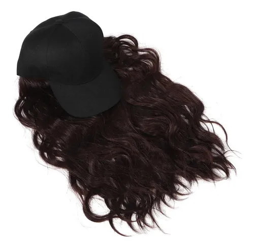 Gorra De Moda Con Extensión De Cabello Para Mujer