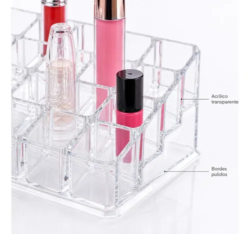 Organizador Acrílico De Labiales 18 Espacios