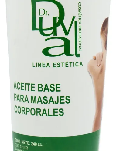 Aceite Base Para Masajes Corporales X 190ml Duval