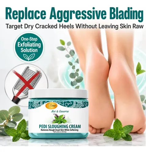 Spa Redi Crema Exfoliante Para Pies 16 Oz Con Piedra Pómez