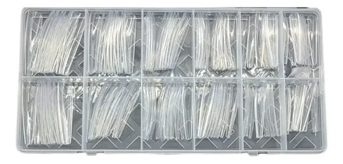 120 Tips Para Soft Gel Coffin Extra Largos Transparentes