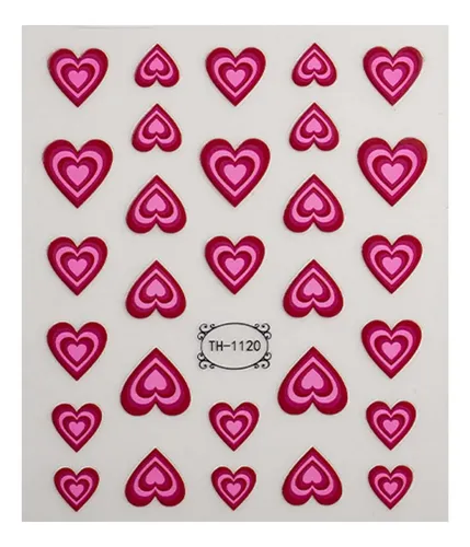 2 Regalos De San Valentín Stickers Para Uñas Acrílicas