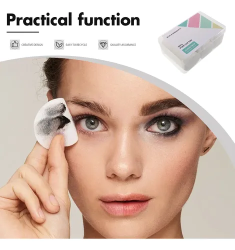 1 Caja De Removedor De Maquillaje Desechable Redondo De Algo