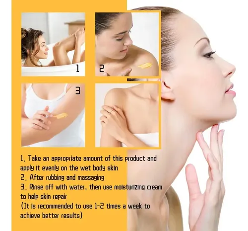 Gys 3pcs Baño Exfoliante Con Cúrcuma For Iluminar W