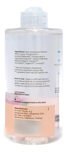 Desmaquillante 3 En 1 De Agua Micelar Rose Passion De Otaci