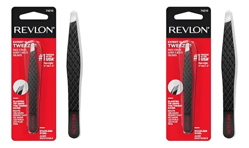 Pinzas Revlon Expert Para Depilación De Cejas, Acero Inoxida