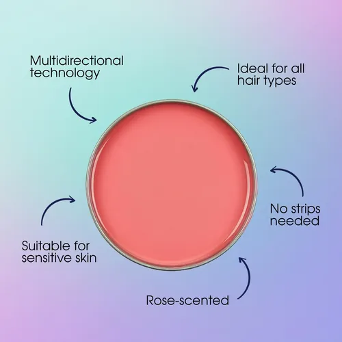 Hard Wax Satin Smooth Ruby Rose 414 Ml Para Pieles Sensibles