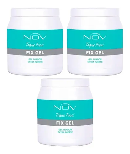 3 Nov Fix Gel Fijador Extra Fuerte Para Cabello X 980 Gr
