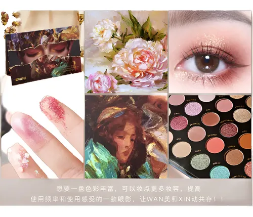 Paleta de Sombras de Ojos Novo Bright and Charming con 40 Tonos Mate y Shimmer