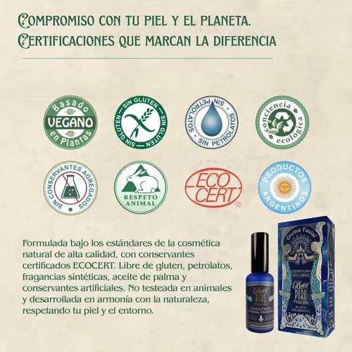 Crema Facial Nocturna Natural Boti-K Puro Hidratante Antiage 50ml