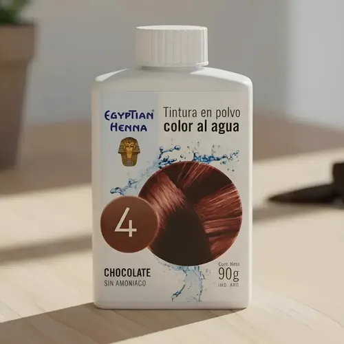 Henna Egyptian Tintura En Polvo Al Agua Sin Amoniaco X 90gr 4 – Chocolate