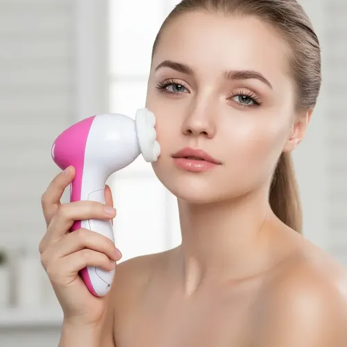 Masajeador Facial Exfoliante Relajante Aplicador Crema Y Más
