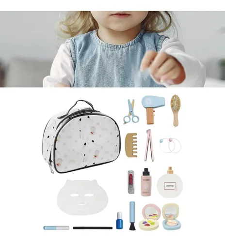 Kit De Maquillaje De Madera Para Regalos Con Bolsa De Cosmét