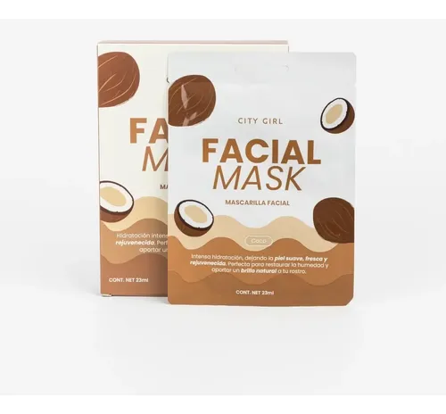 Mascarilla Facial Hidratacion Intensa City Girl Skin Care X1 Tipo de piel Normal a seca
