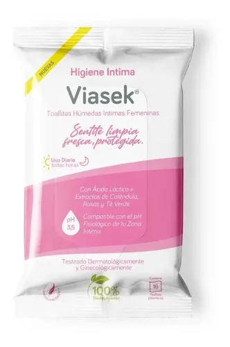 Viasek Toallitas Húmedas De Higiene Íntima Femenina