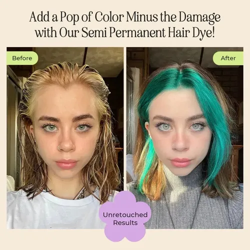 Tinte Para El Cabello Inh, Semipermanente, Verde Esmeralda,