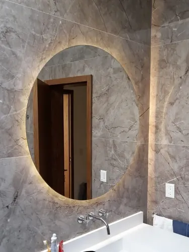 Espejo Con Luz Led 60cm Redondo Accesorios