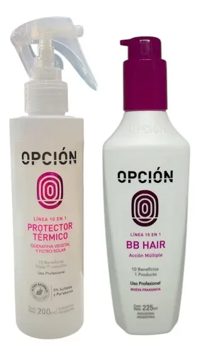 Kit Protector Térmico + Bb Hair 10 En 1 Opción