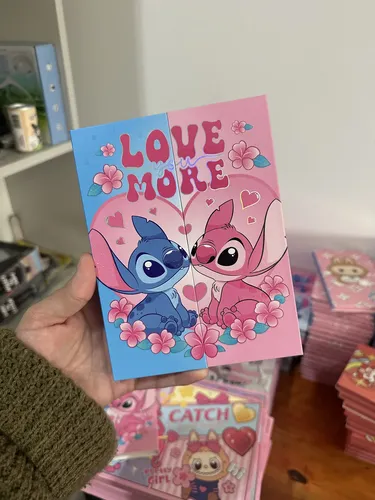 Paleta Imantada Sombras Stitch Y Angel Love Cute Kawaii