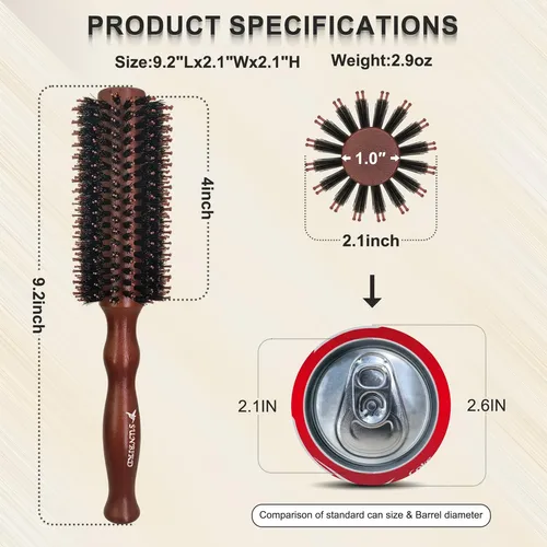 Cepillo Para Cabello Sunbird De Peinado Medio Con Mango De M