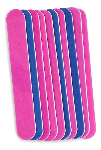 100 Limas Para Uñas, Tira Lijadora Fina De Doble Cara, Uñas