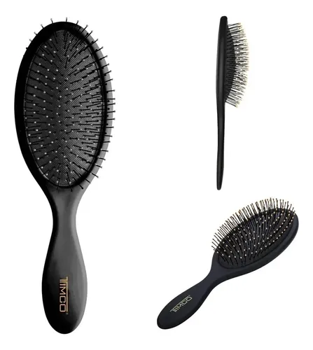 Cepillo De Cabello Desenredante Ovalado Acolchado Negro H