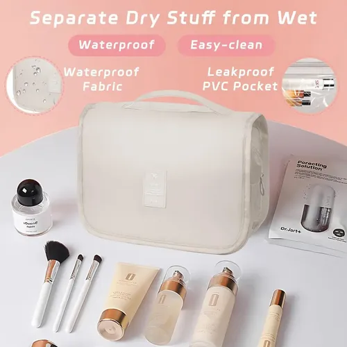 Neceser Bolso De Mano Organizador Maquillaje Grande Gancho