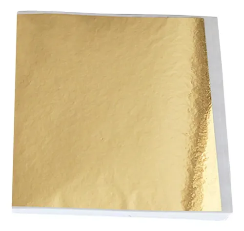 500 Hojas De Papel De Transferencia De Lámina De Oro De