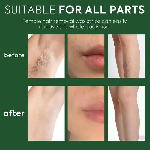 Depilación Corporal Y Facial Wax Strips Evervines, 60 Unidad