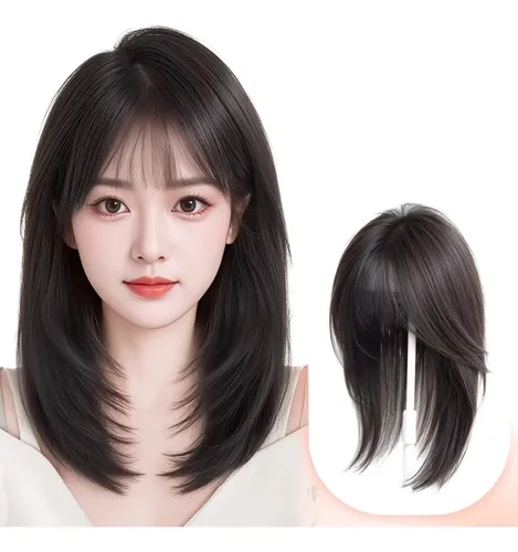 Extensiones De Cabello Hasta La Mandíbula En Color Castaño O