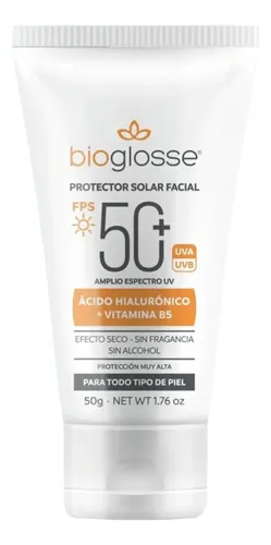 Bioglosse Protector Solar Facial Fps50+ Efecto Seco