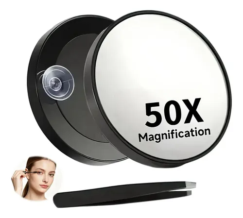 Espejos De Maquillaje Con Aumento De 50 Aumentos, 2 Unidades, Hacen Que Se Amplíen