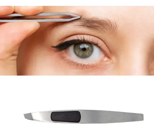 Pinza De Depilar Mely Acero Inoxidable Cejas Profesional