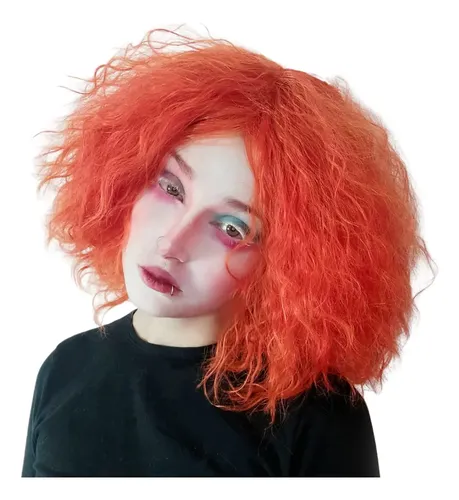 Peluca Naranja Para Disfraz De Cosplay De Alicia En El País