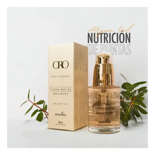 Ossono Oro Liquido Serum Argan Reparador De Puntas Brllo 30m